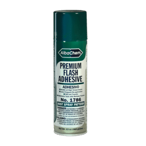 Adhesivo Premium Flash AlbaChem, spray adhesivo para pallets de serigrafía activado por flash
